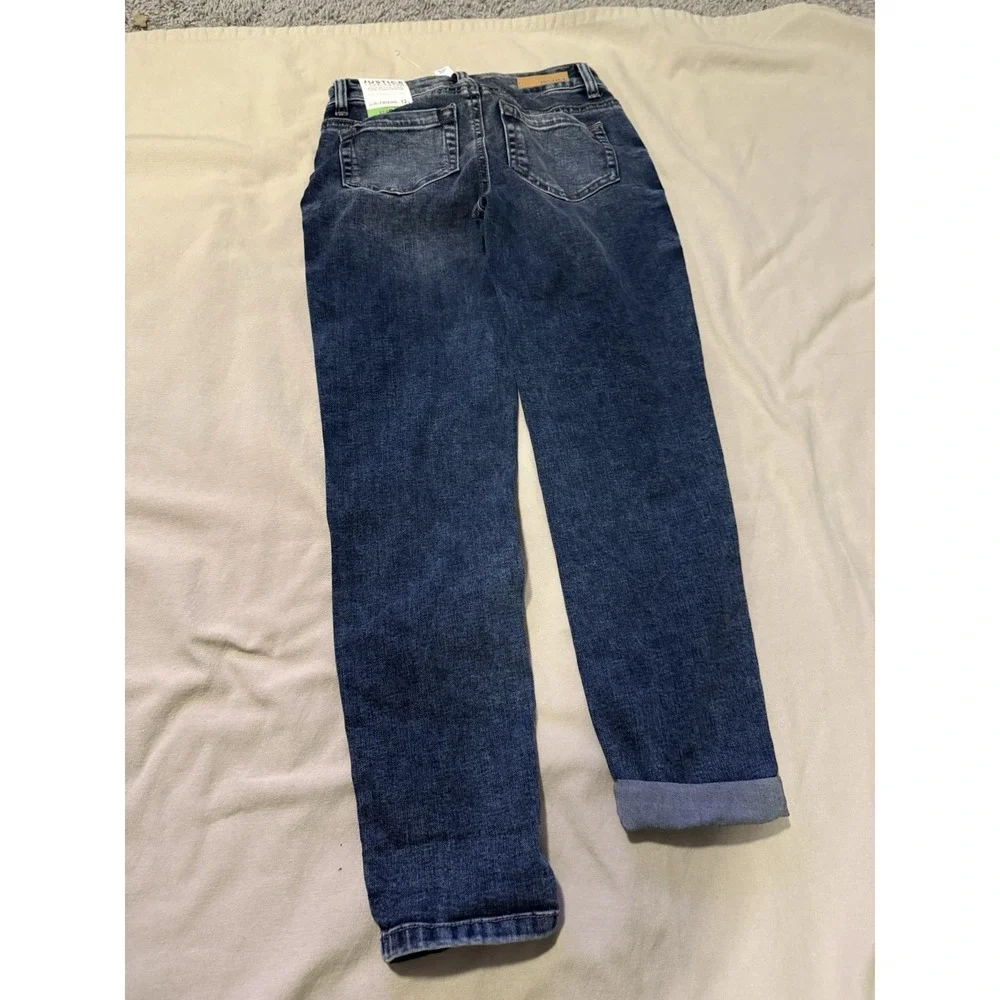 Justice NWT Girlfriend Soft Stretchy Blue Jeans Girls Sz 12 Slim